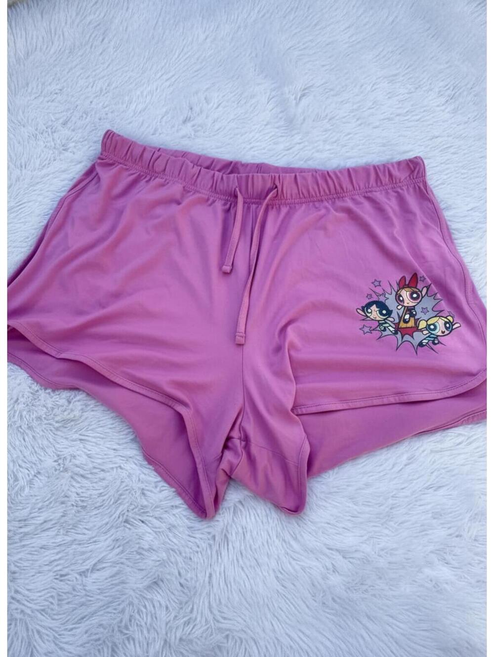 Powerpuff Girls Pink Shorts ladies XL